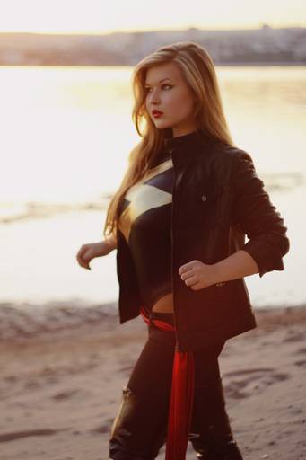 Marvel Super Hero Squad - Marvel comix: Miss Marvel cosplay.