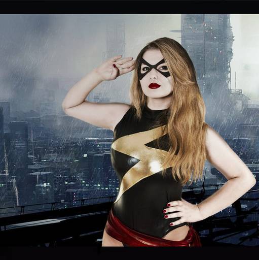 Marvel Super Hero Squad - Marvel comix: Miss Marvel cosplay.
