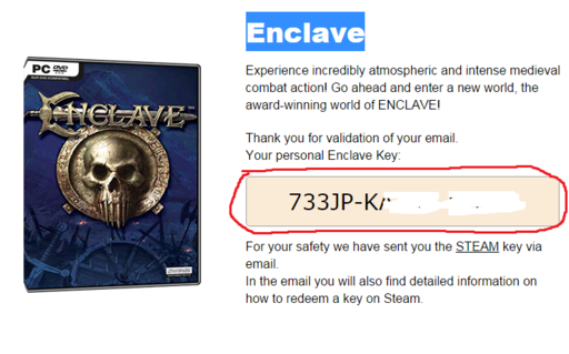 Цифровая дистрибуция - Халява - получаем бесплатно игру Enclave